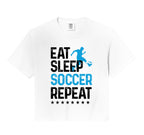 Eat Sleep Soccer Repeat Sport Player Sweatshirt - Graphic Print Men Women