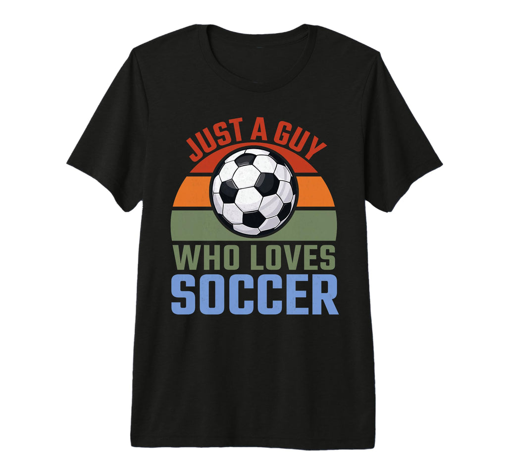 Just Guy Who Loves Soccer Soccer Player Tri T-Shirt - Graphic Print Unisex