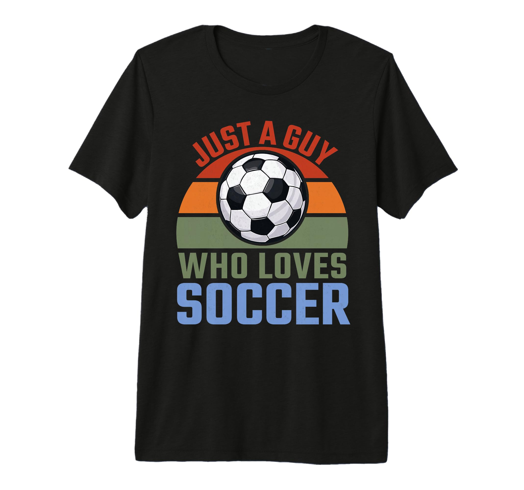 Just Guy Who Loves Soccer Soccer Player Tri T-Shirt - Graphic Print Unisex