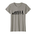 Human Evolution Soccer Female T-Shirt - Fun Novelty Design Men Women