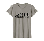 Human Evolution Soccer Female T-Shirt - Fun Novelty Design Men Women