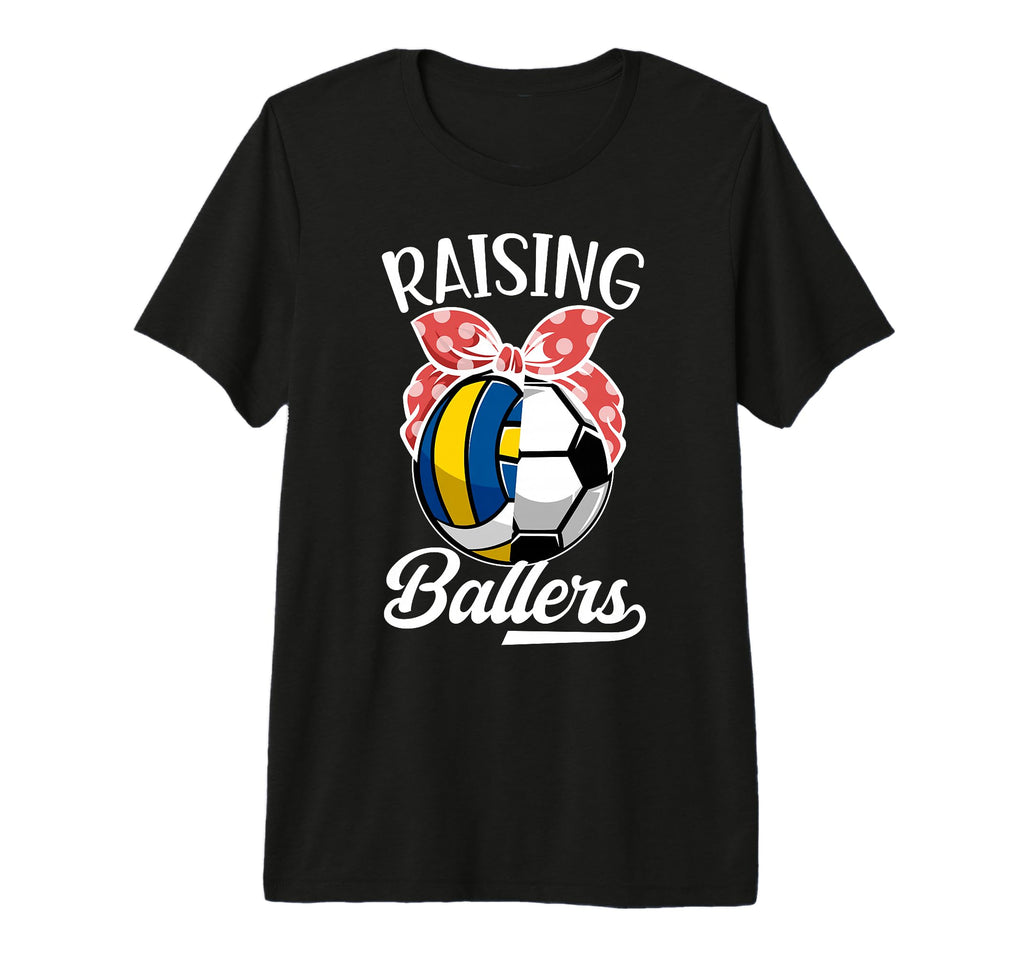 Raising Ballers Volleyball T-Shirt - Casual Everyday Wear for Adults