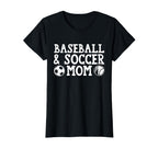 Baseball Soccer Mom Softball T-Shirt - Casual Everyday Wear Men Women