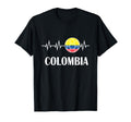 Soccer Heartbeat I Love Colombia T-Shirt - Streetwear Style for Adults