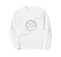 One Line Art Minimalist Soccer Sweatshirt - Unique Graphic for Adults