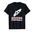 Its Football Not Soccer Distressed Ball T-Shirt - Novelty Apparel Unisex