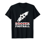Its Football Not Soccer Distressed Ball T-Shirt - Novelty Apparel Unisex