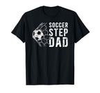 Soccer Step Dad Soccer Player T-Shirt - Aesthetic Graphic for Adults