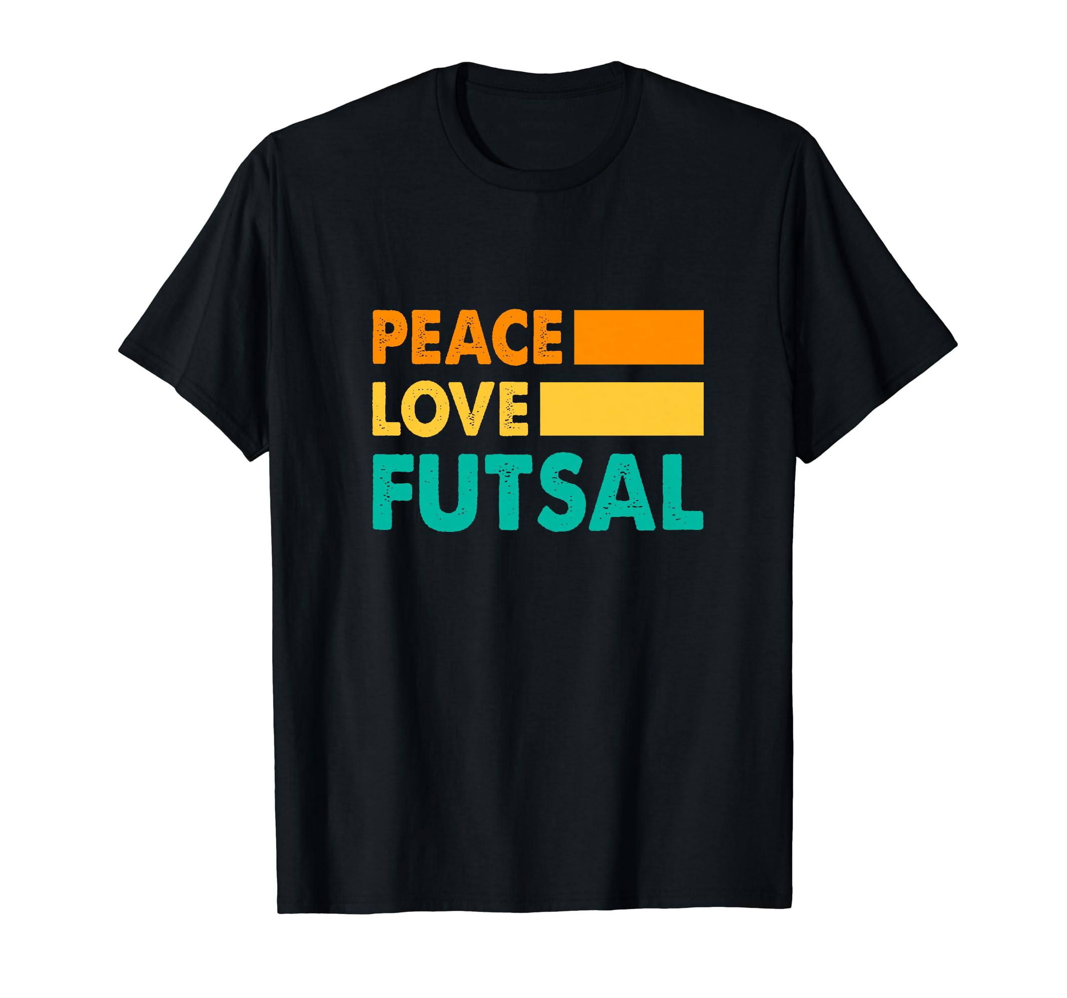 Peace Love Futsal Indoor Soccer Player T-Shirt - Unique Graphic Unisex