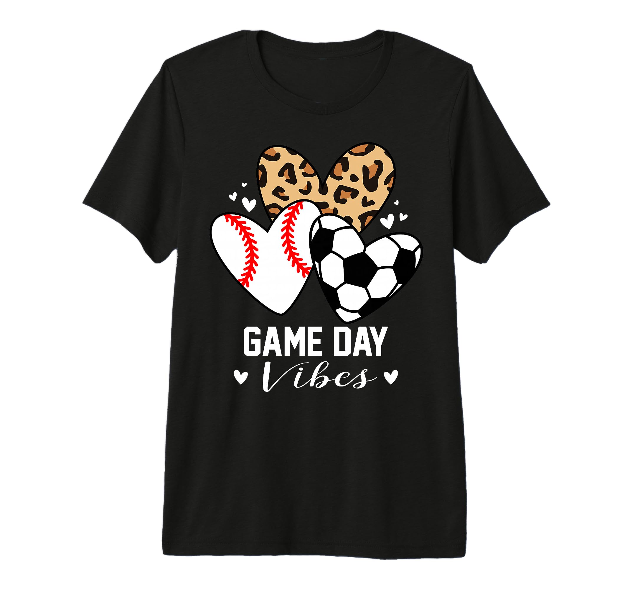 Game Day Vibes Funny Soccer Baseball Mom T-Shirt - Graphic Print Unisex