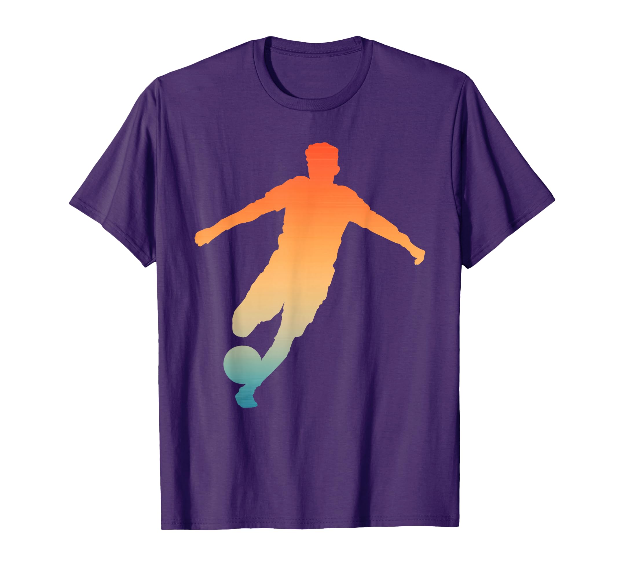 Silhouette Soccer Player Goalkeeper T-Shirt - Novelty Apparel for Adults
