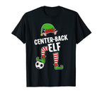 Soccer Elf Center Back Soccer Player T-Shirt - Novelty Apparel for Adults