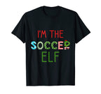 Soccer Elf Funny Matching Family T-Shirt - Aesthetic Graphic for Adults