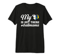 My Heart Is Out There Ball Mama Soccer T-Shirt - Minimalist Print Unisex