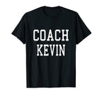 Coach Kevin Custom Football Soccer T-Shirt - Trendy Graphic Men Women