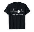 Soccer Mamas I Love Goalie Heartbeat T-Shirt - Novelty Apparel Unisex