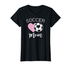 Soccer Mom Love Heart Mama Mommy Mother T-Shirt - Graphic Print Men Women