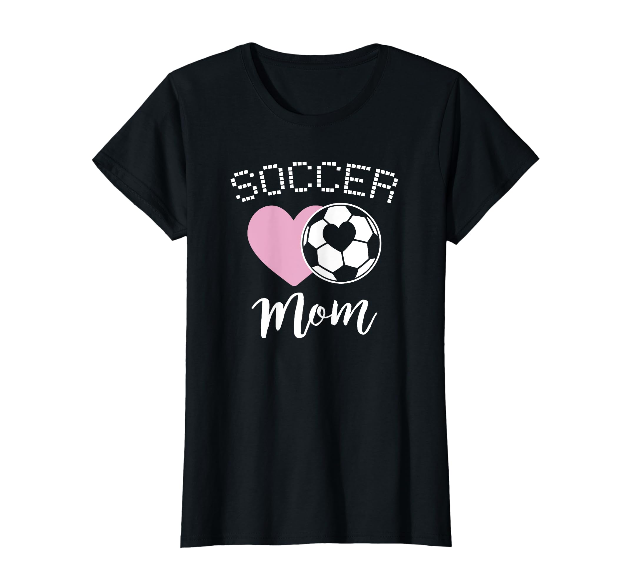 Soccer Mom Love Heart Mama Mommy Mother T-Shirt - Graphic Print Men Women