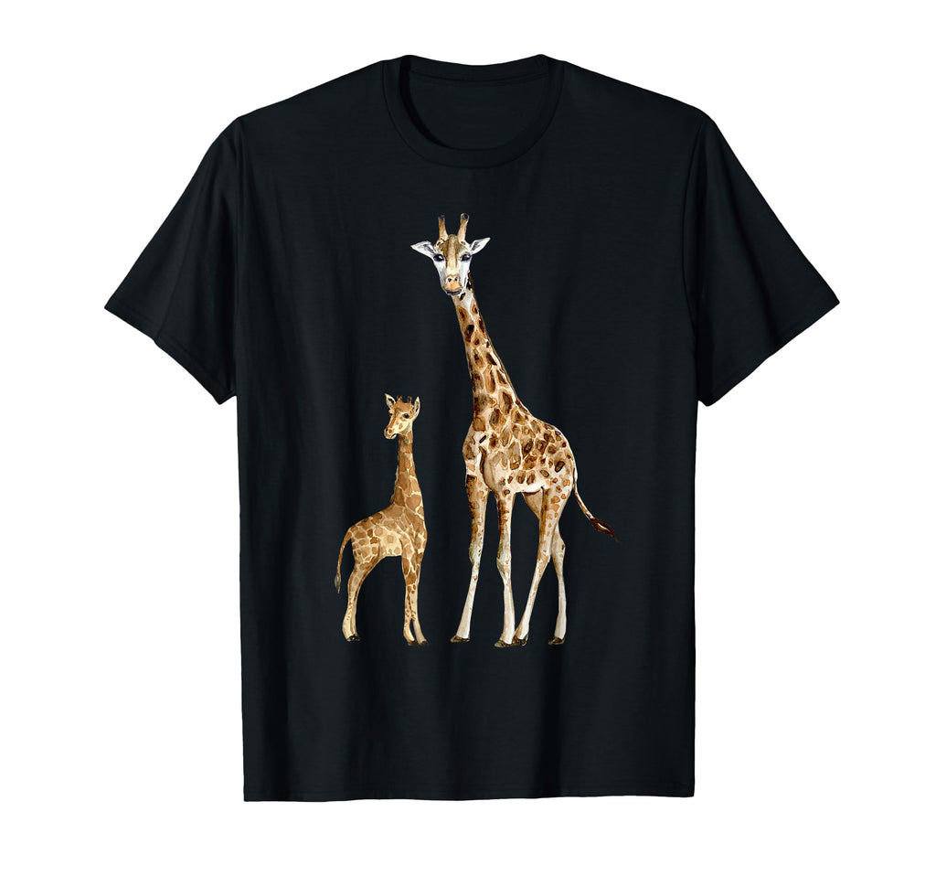 Mama Giraffe Wildlife T-Shirt - Streetwear Style for Adults