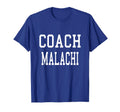 Coach Malachi Custom Football Soccer T-Shirt - Novelty Apparel for Adults