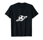 Football Lovers Soccer Player Space T-Shirt - Aesthetic Graphic Unisex