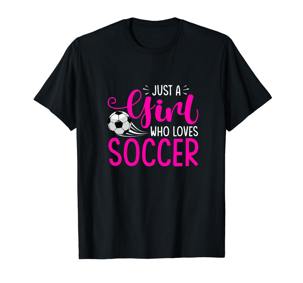 Just Who Loves Soccer Soccer Player T-Shirt - Graphic Print for Adults