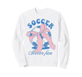 Soccer Fan Coquette Bow Sweatshirt - Trendy Graphic Men Women