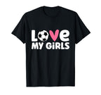 Soccer Love My Parents Soccer T-Shirt - Fun Novelty Design Men Women