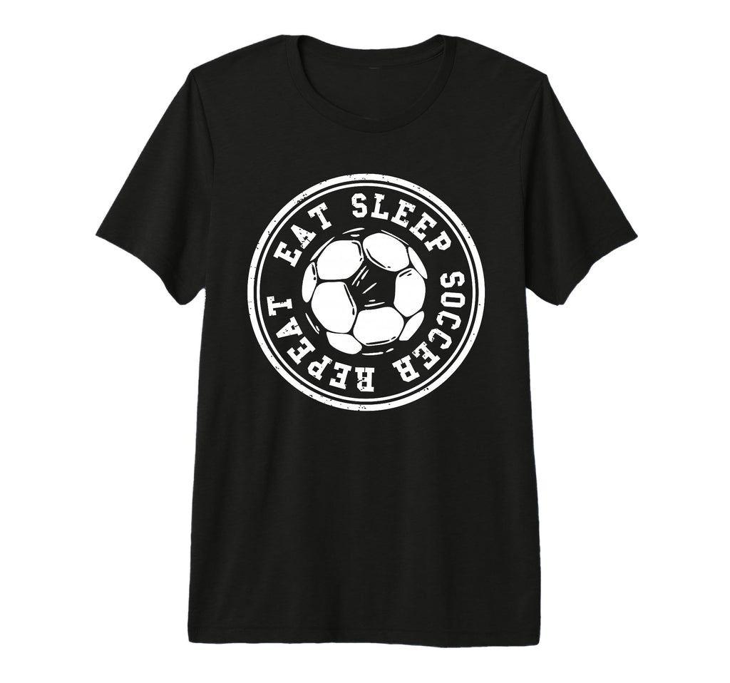 Eat Sleep Soccer Repeat Soccer Sports T-Shirt - Streetwear Style Unisex
