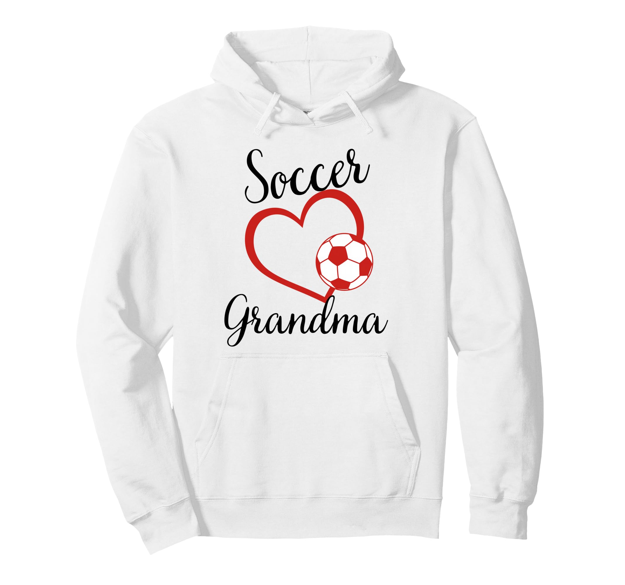 Funny Grandma Proud Soccer Lover Hoodie - Casual Everyday Wear Men Women