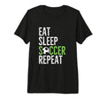 Eat Sleep Soccer Repeat Sport Player T-Shirt - Trendy Graphic for Adults