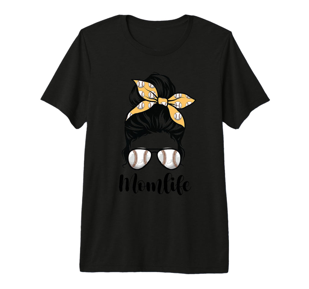 Mom Life Messy Bun Lovers Mother Soccer T-Shirt - Graphic Print Unisex