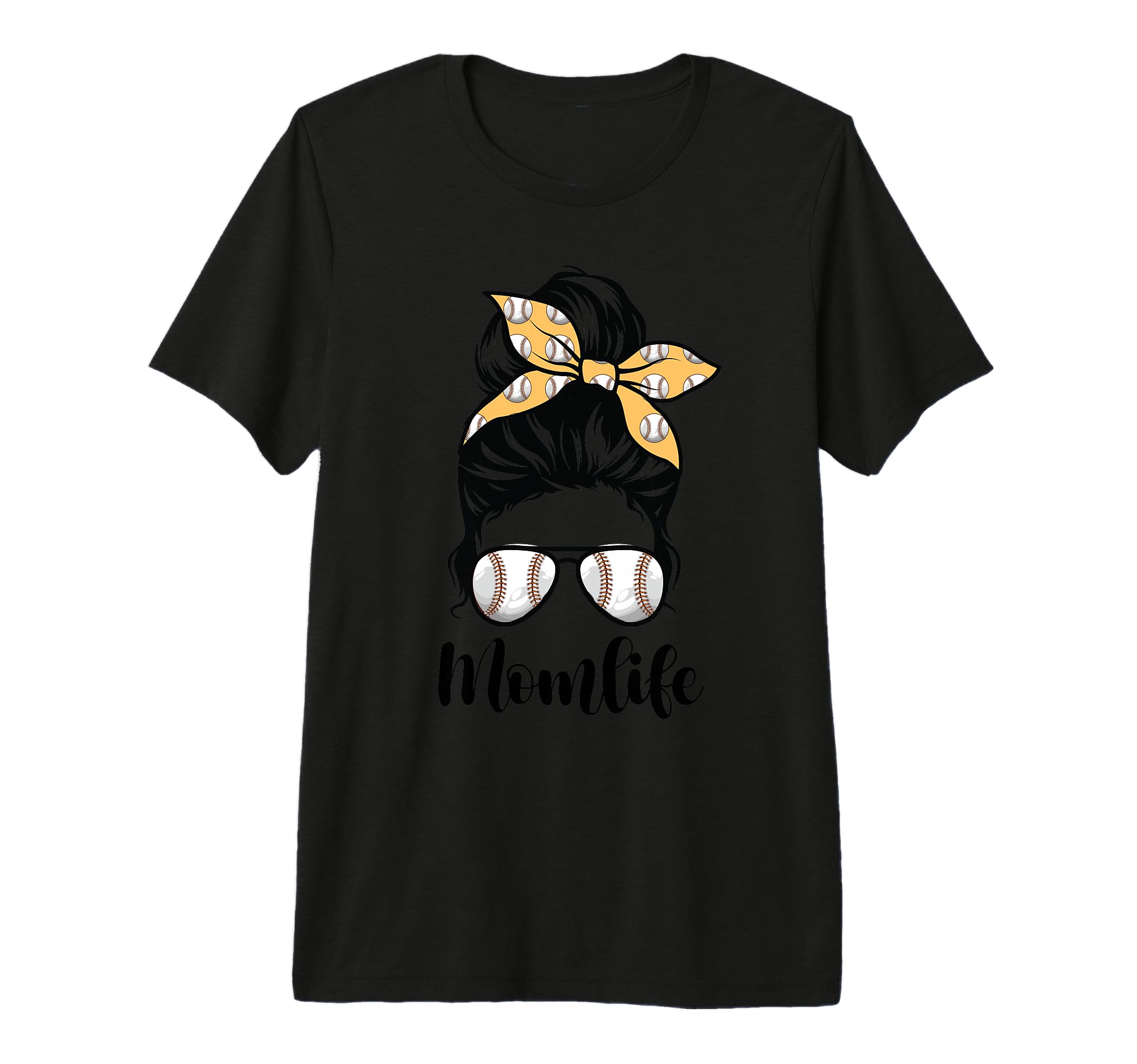 Mom Life Messy Bun Lovers Mother Soccer T-Shirt - Graphic Print Unisex