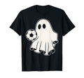 Funny Soccer Ghost Playing Soccer T-Shirt - Novelty Apparel for Adults