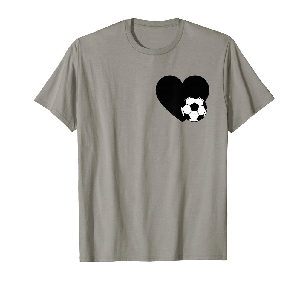 Soccer Love Heart Fans And Players T-Shirt - Custom Art Print for Adults