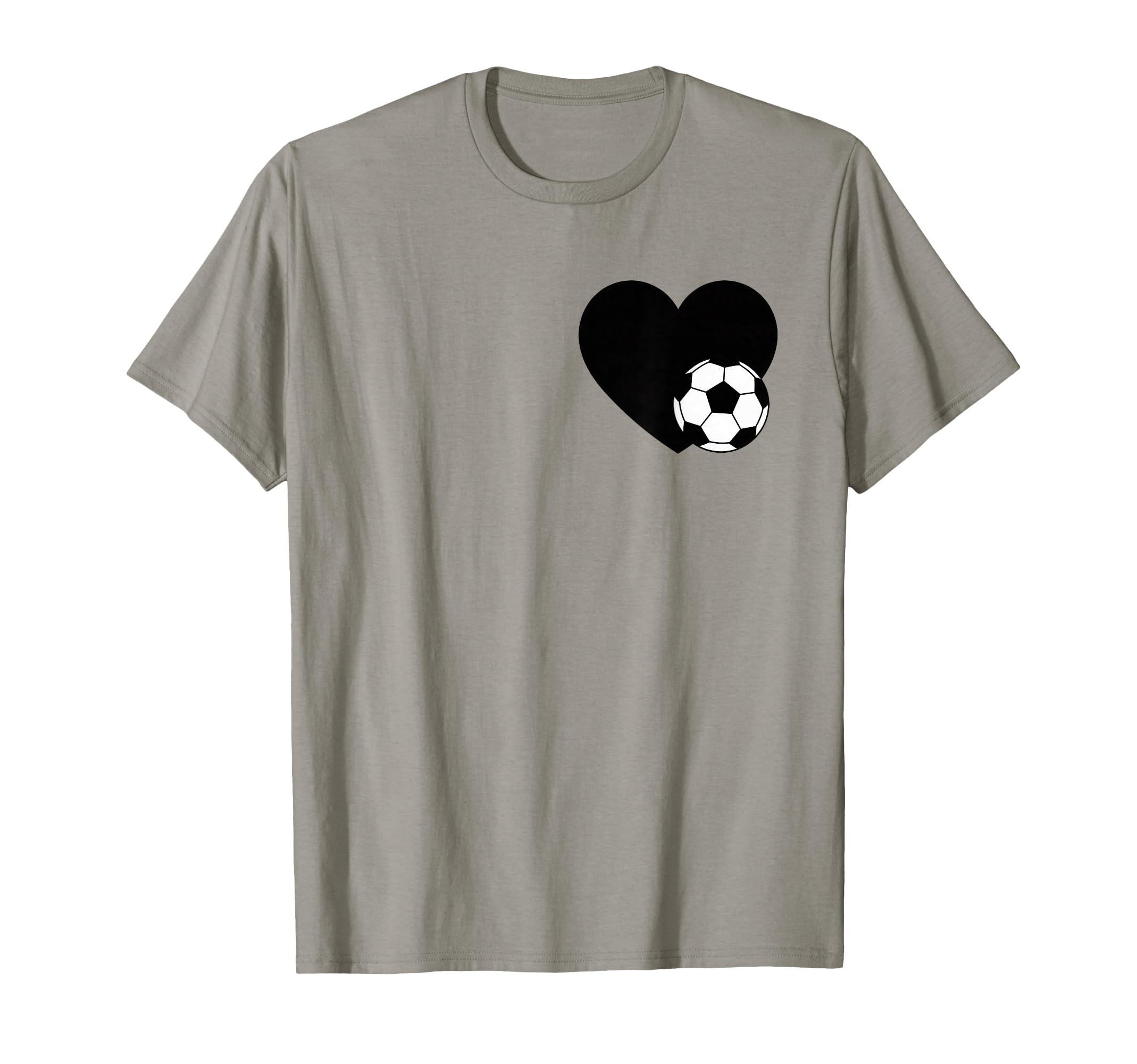 Soccer Love Heart Fans And Players T-Shirt - Custom Art Print for Adults
