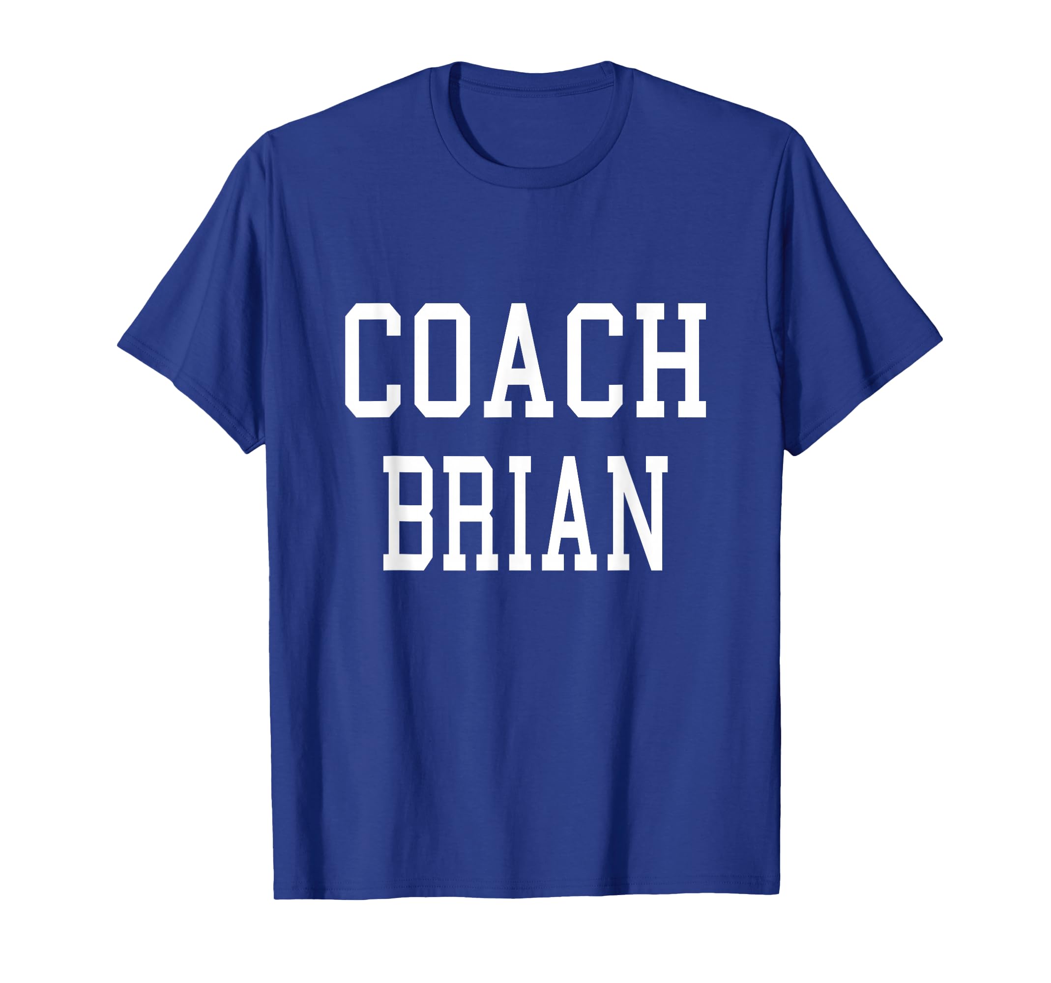 Coach Brian Custom Football Soccer T-Shirt - Trendy Graphic Unisex