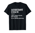 Assistant Coach Definition Sports T-Shirt - Custom Art Print for Adults