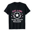 Just Who Loves Soccer Funny Sayings T-Shirt - Fun Novelty Design Unisex