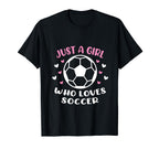 Just Who Loves Soccer Funny Sayings T-Shirt - Fun Novelty Design Unisex