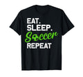 Eat Sleep Soccer Repeat Eat Sleep T-Shirt - Streetwear Style for Adults