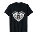 Heart Shaped Soccer Ball Pattern T-Shirt - Custom Art Print Men Women