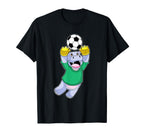 Hippo Goalkeeper Soccer Sports T-Shirt - Streetwear Style Unisex