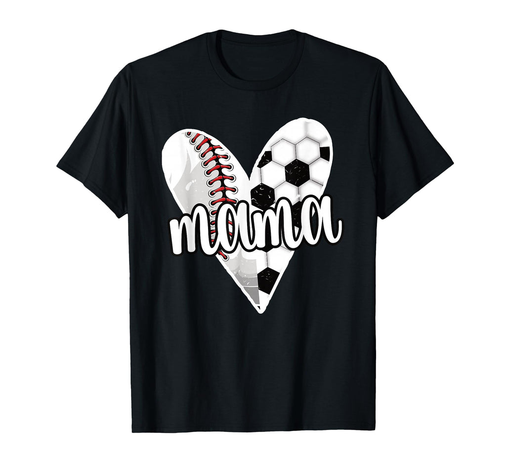 Baller Mama Proud Soccer Baseball T-Shirt - Custom Art Print for Adults