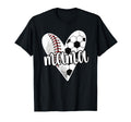 Baller Mama Proud Soccer Baseball T-Shirt - Custom Art Print for Adults