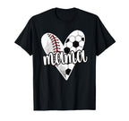 Baller Mama Proud Soccer Baseball T-Shirt - Custom Art Print for Adults
