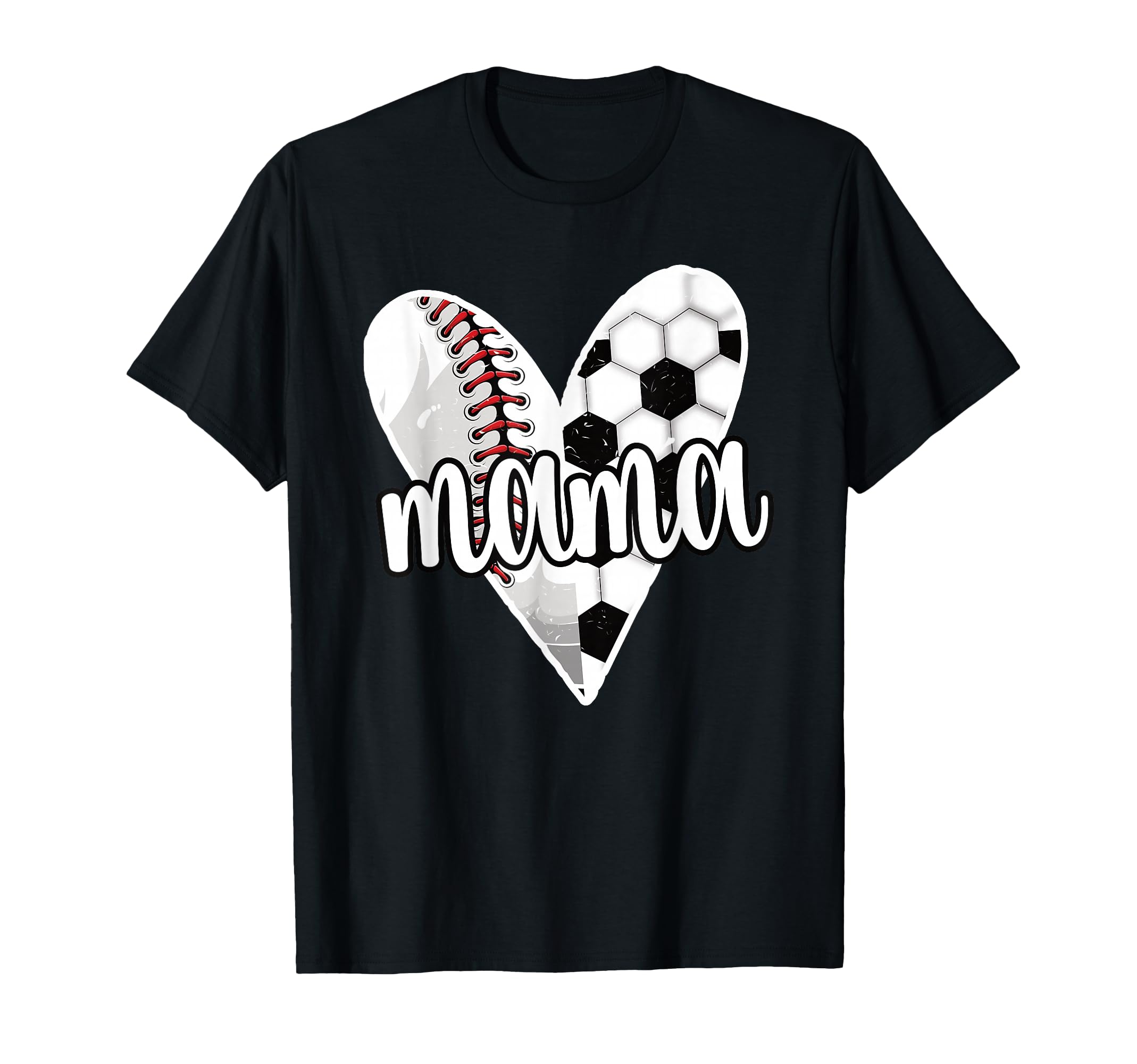 Baller Mama Proud Soccer Baseball T-Shirt - Custom Art Print for Adults