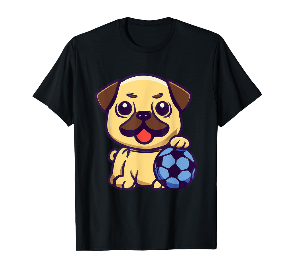 Dog Soccer Player Football Puppy T-Shirt - Casual Everyday Wear Unisex