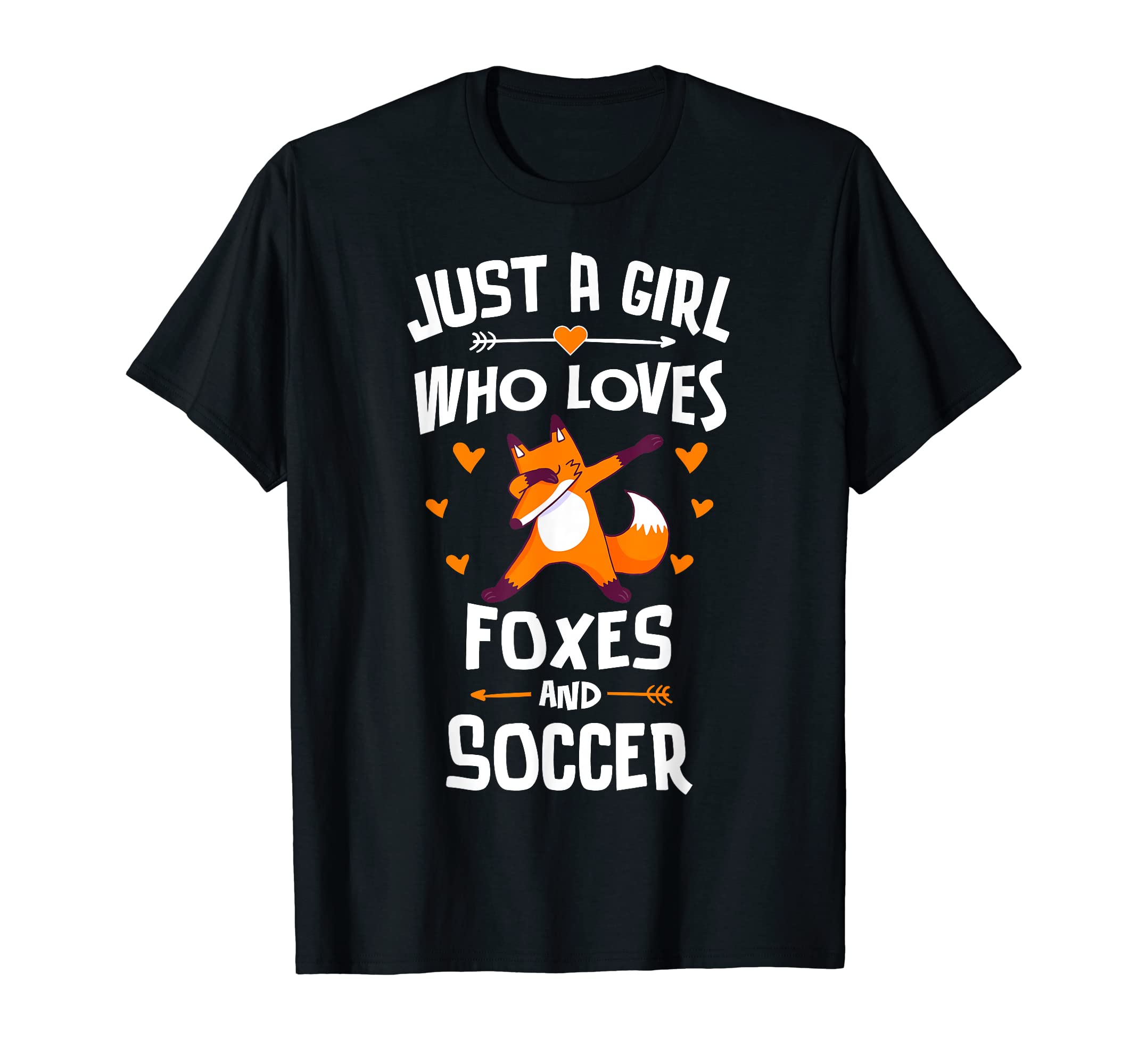 Just Who Loves Foxes And Soccer Gift T-Shirt - Novelty Apparel Men Women