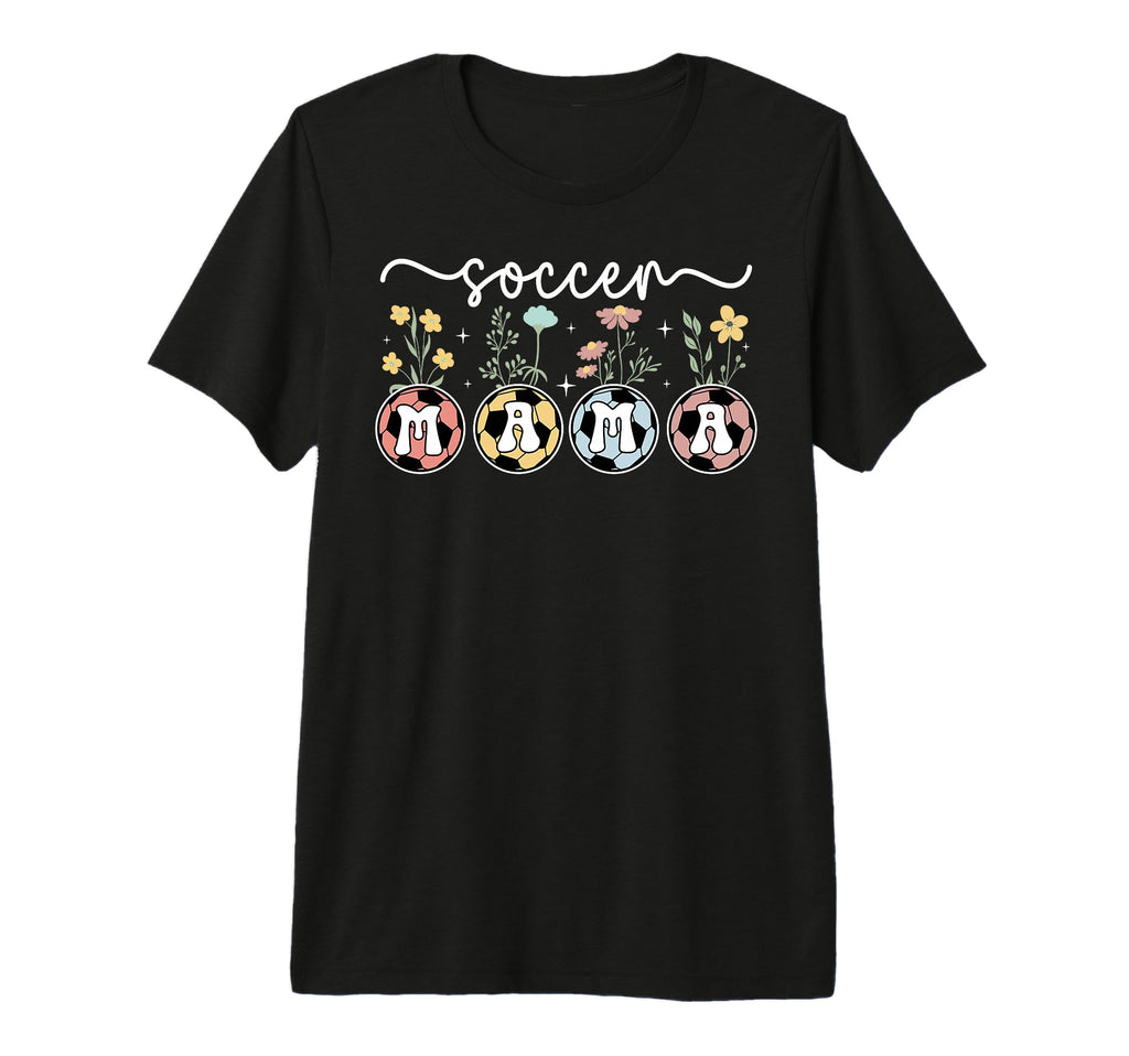 Soccer Mama Flowers Soccer Mom Soccer T-Shirt - Streetwear Style Men Women